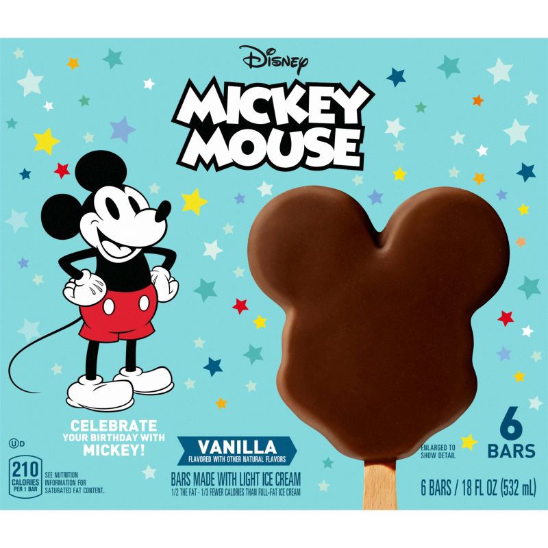 slide 13 of 13, Disney Mickey Mouse Ice Cream Bars - 6ct/18 fl oz, 6 ct; 18 fl oz