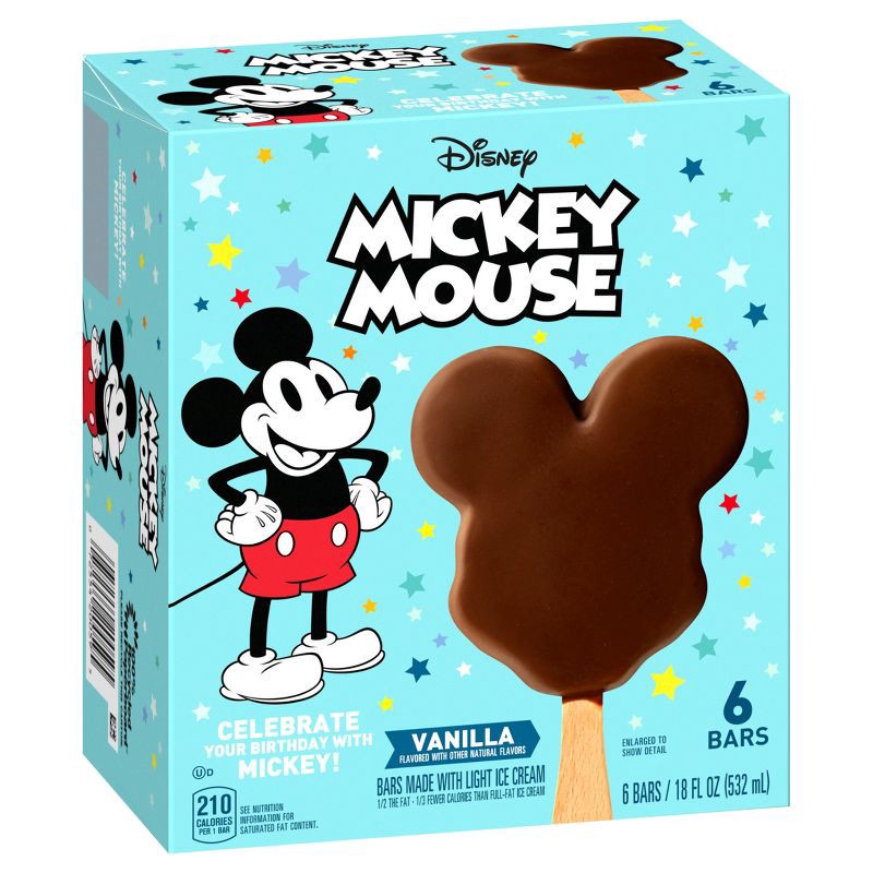 slide 4 of 13, Disney Mickey Mouse Ice Cream Bars - 6ct/18 fl oz, 6 ct; 18 fl oz