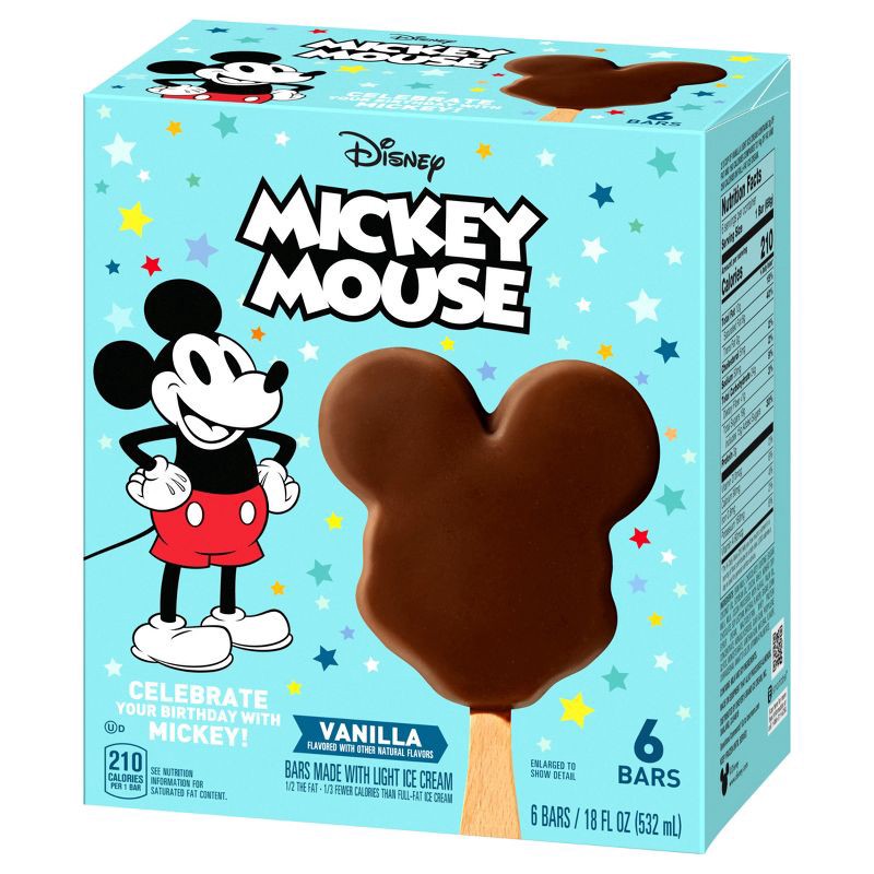 slide 5 of 13, Disney Mickey Mouse Ice Cream Bars - 6ct/18 fl oz, 6 ct; 18 fl oz