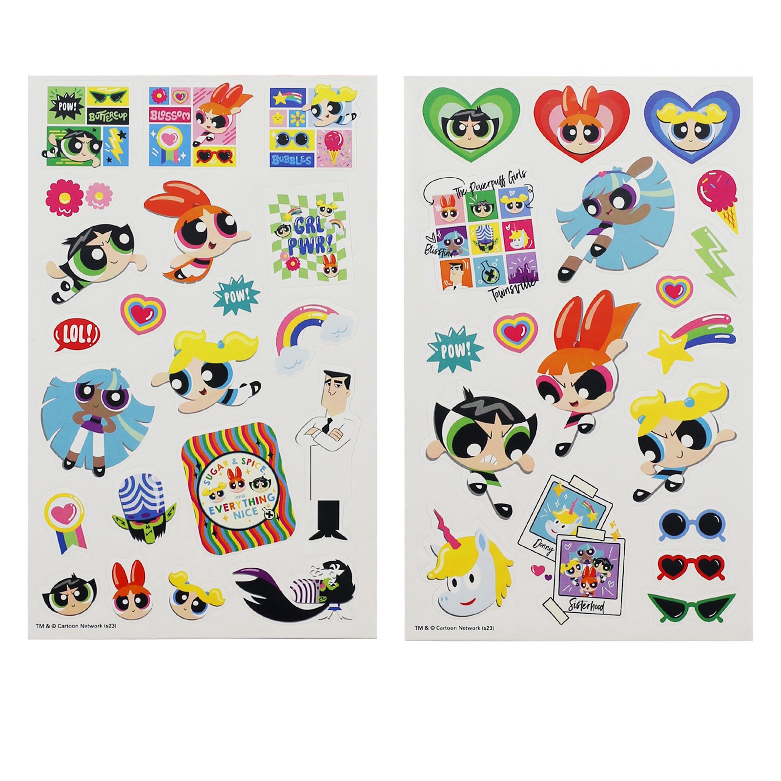 slide 2 of 3, Trends International The Powerpuff Girls Stickers, 4.25 in x 8.25 in