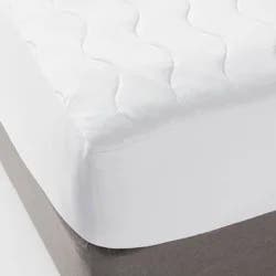 Queen Machine Washable Cooling Waterproof Quilted Mattress Pad - Room Essentials™: Hypoallergenic, Fits 15" Depth