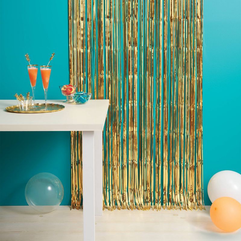 slide 2 of 3, Party Backdrop Gold - Spritz™, 1 ct