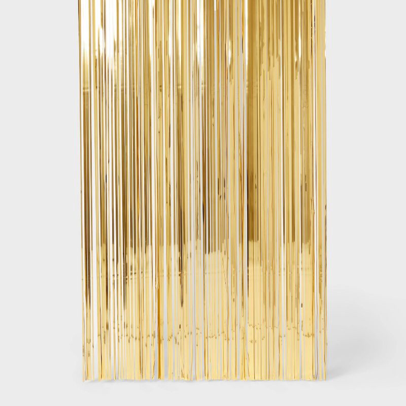 slide 1 of 3, Party Backdrop Gold - Spritz™, 1 ct