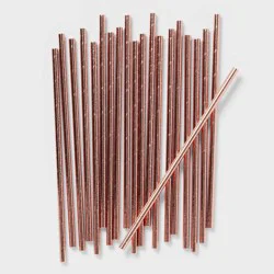 20ct Paper Straws Rose gold - Spritz™