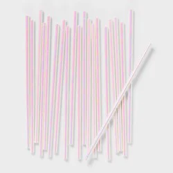 20ct Iridescent Paper Straws - Spritz™