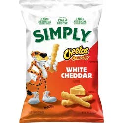 Cheetos Simply Crunchy White Cheddar Puffed Snacks - 8.5oz