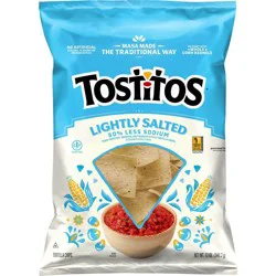 Tostitos Lightly Salted Restaurant Style Tortilla Chips - 12oz: Gluten-Free, No Added MSG