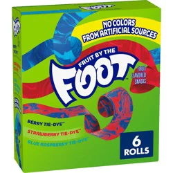 Fruit by the Foot Variety Pack Fruit Snacks - 6ct: Gluten-Free, No High Fructose Corn Syrup
