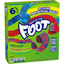 Fruit by the Foot Variety Pack Fruit Snacks - 6ct: Gluten-Free, No High Fructose Corn Syrup