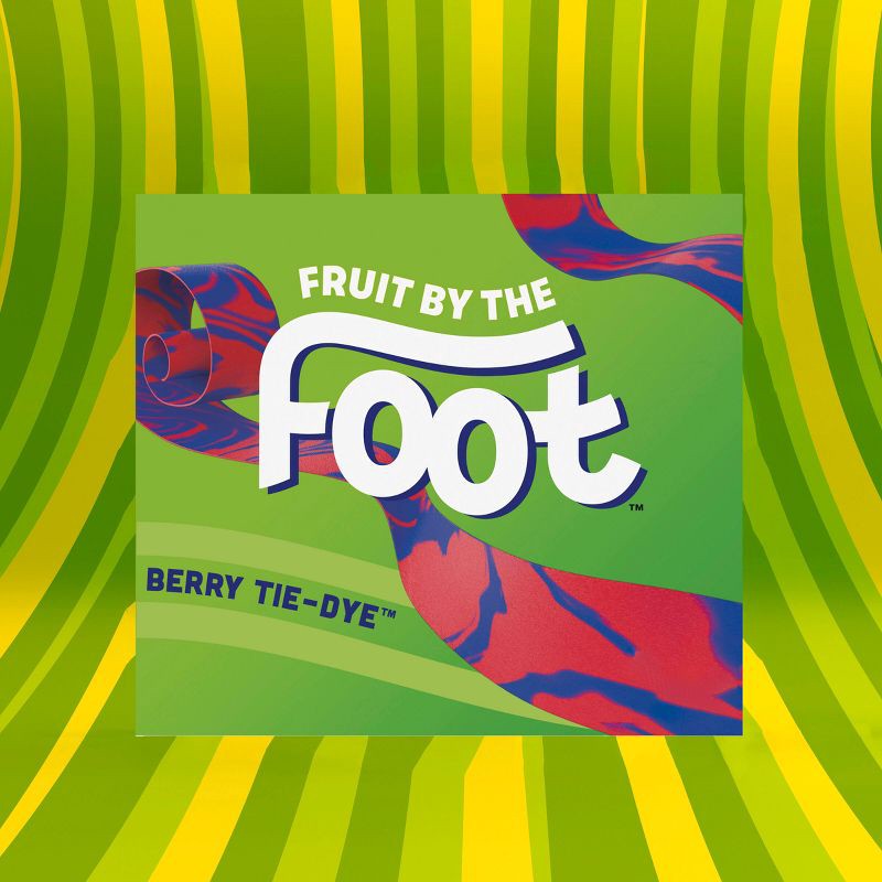 slide 3 of 7, Fruit by the Foot Tie Dye Fruit Snacks - 6ct, 6 ct