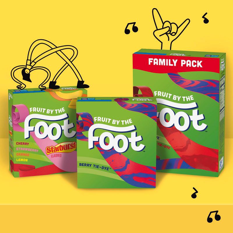 slide 6 of 12, Fruit by the Foot Tie Dye Fruit Snacks - 6ct, 6 ct