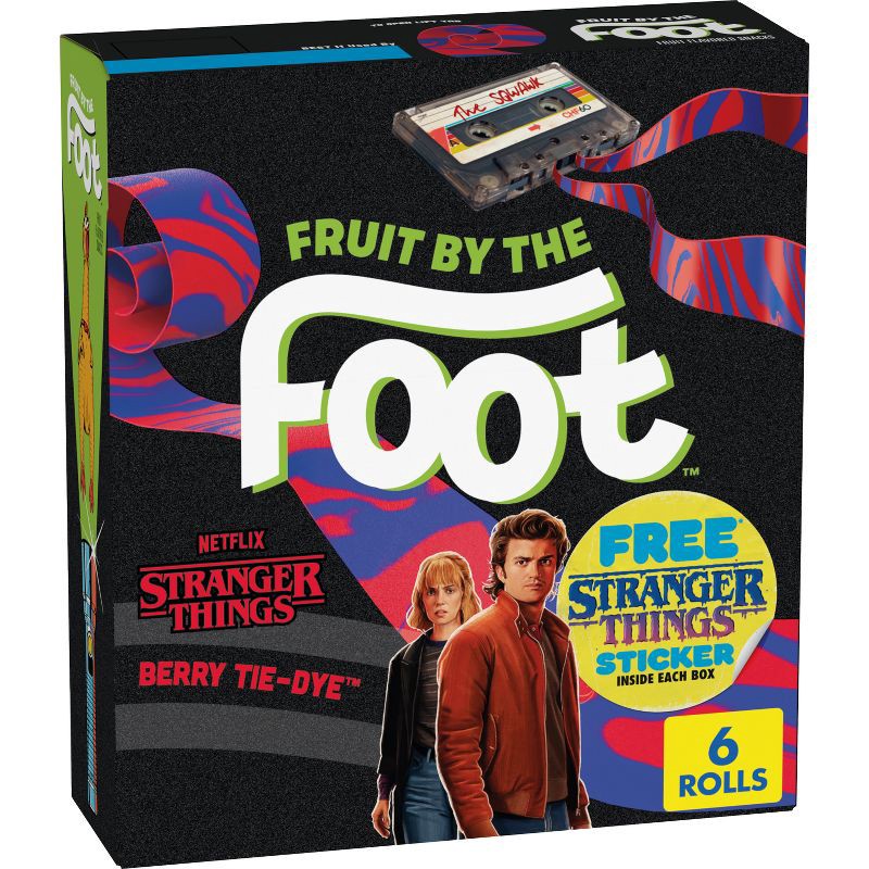 slide 1 of 9, Fruit by the Foot Tie Dye Fruit Snacks - 6ct, 6 ct