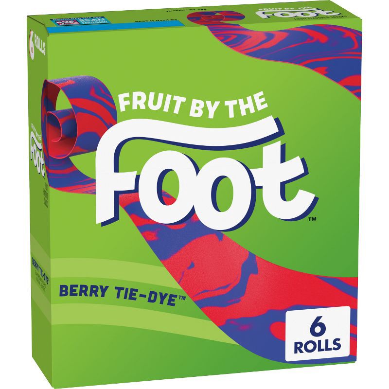 slide 1 of 7, Fruit by the Foot Tie Dye Fruit Snacks - 6ct, 6 ct