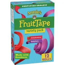 Annie's Fruit Tape Variety Pack Fruit Snacks – 12ct