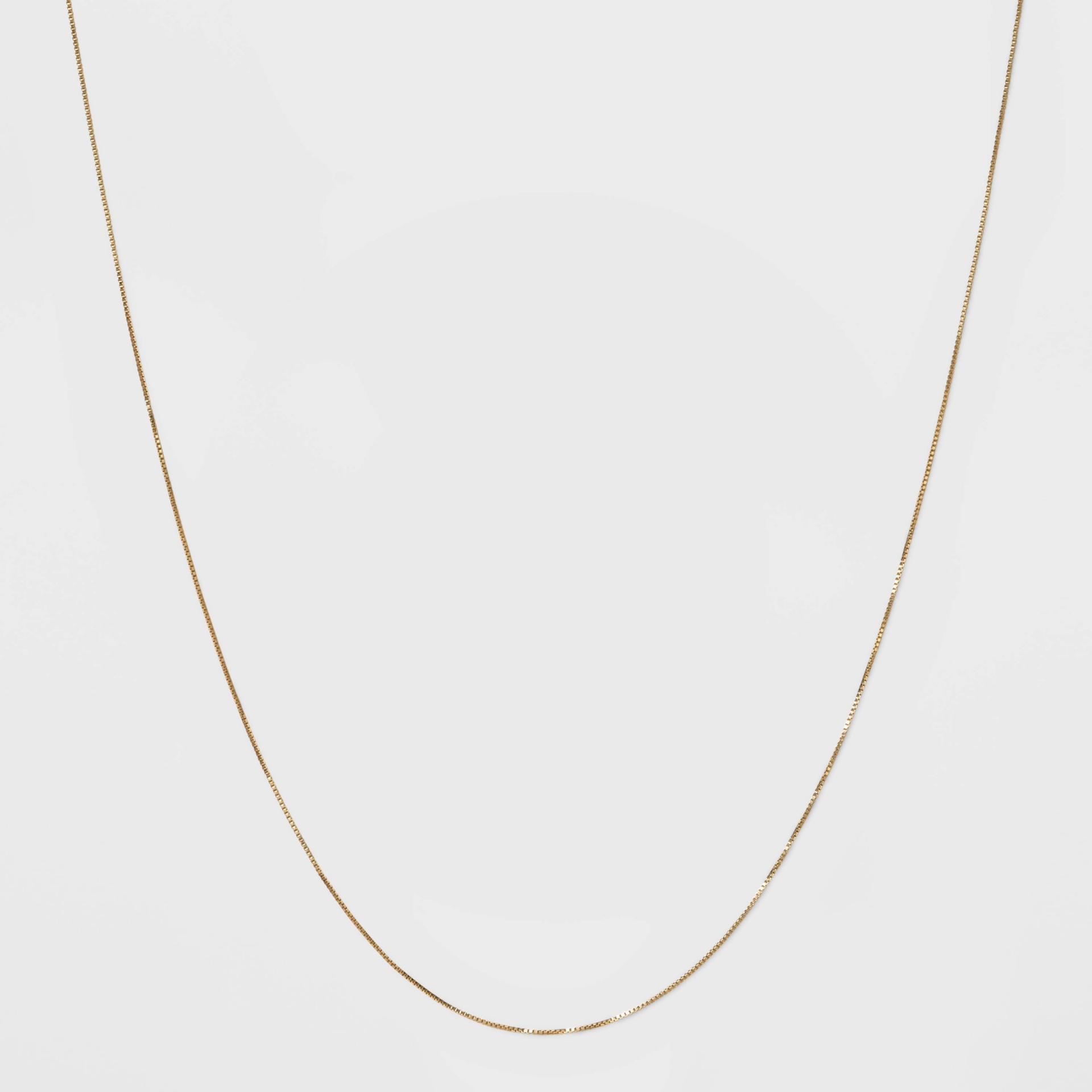 slide 1 of 2, Gold Over Sterling Silver Box Chain Necklace - A New Day Gold, 1 ct
