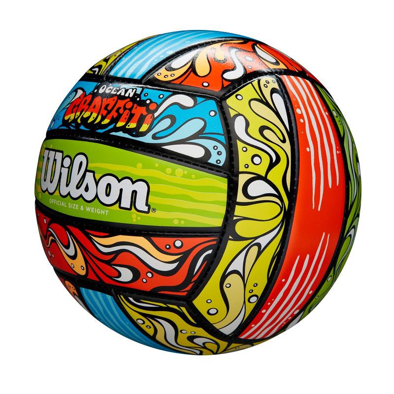 slide 2 of 3, Wilson Volleyball - Graffiti Ocean, 1 ct