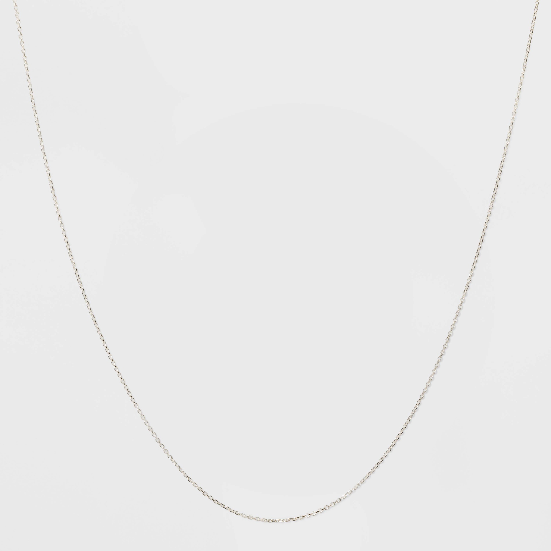 slide 1 of 2, Sterling Silver Diamond Cut Link Chain Necklace - A New Day Silver, 1 ct