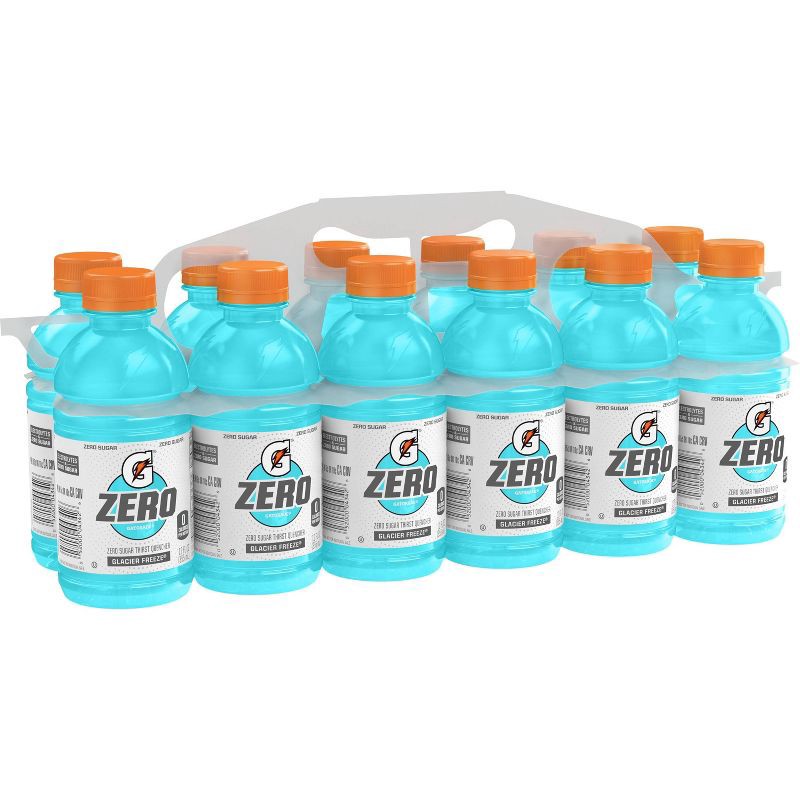 slide 2 of 3, Gatorade G Zero Glacier Freeze Sports Drink - 12pk/12 fl oz Bottles, 12 ct; 12 fl oz