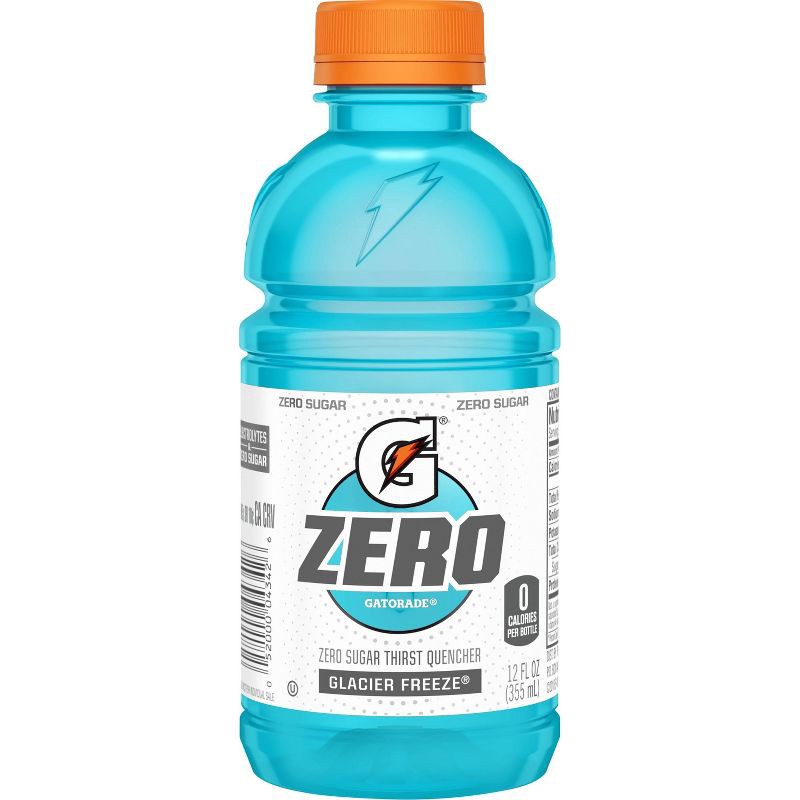 slide 3 of 3, Gatorade G Zero Glacier Freeze Sports Drink - 12pk/12 fl oz Bottles, 12 ct; 12 fl oz