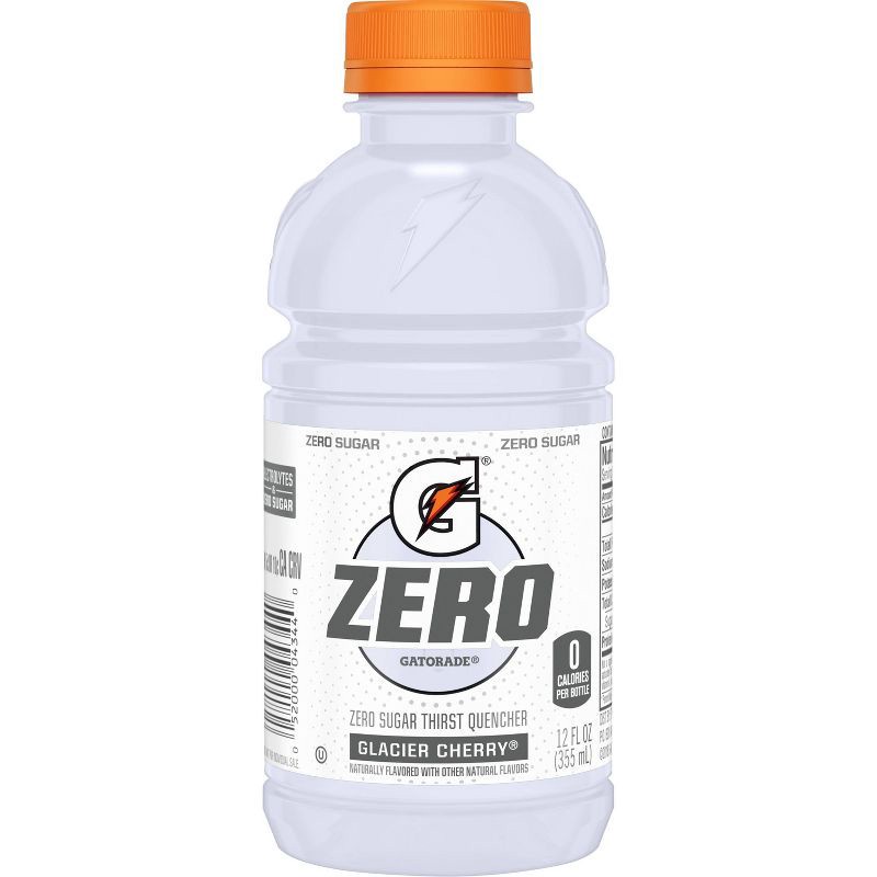 slide 2 of 4, Gatorade G Zero Glacier Cherry Sports Drink - 12pk/12 fl oz Bottles, 12 ct; 12 fl oz