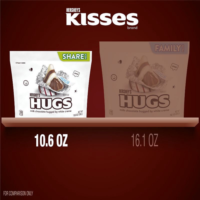 slide 7 of 7, Hershey's Hugs Chocolate Candy - 10.6oz, 10.6 oz