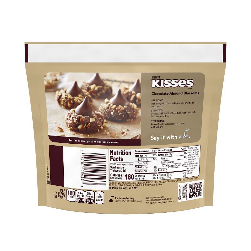 slide 4 of 7, Hershey's Kisses Almond Chocolate Candy - 10oz, 10 oz