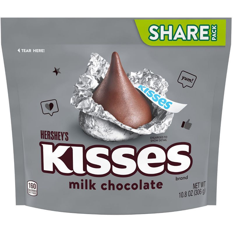 slide 2 of 7, Hershey's Kisses Milk Chocolate Candy - 10.8oz, 10.8 oz