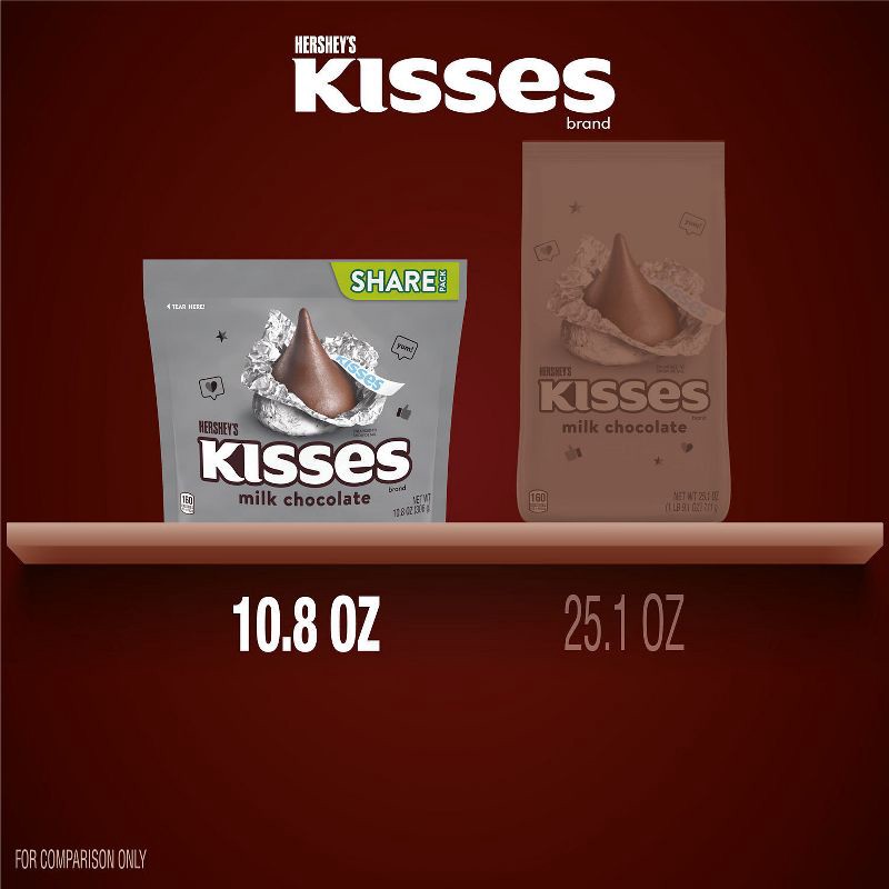 slide 7 of 7, Hershey's Kisses Milk Chocolate Candy - 10.8oz, 10.8 oz