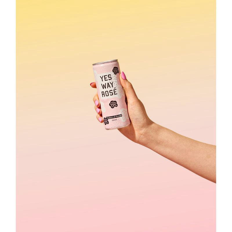 slide 4 of 13, Yes Way Rosé Wine - 4pk/250ml Cans, 4 ct; 250 ml