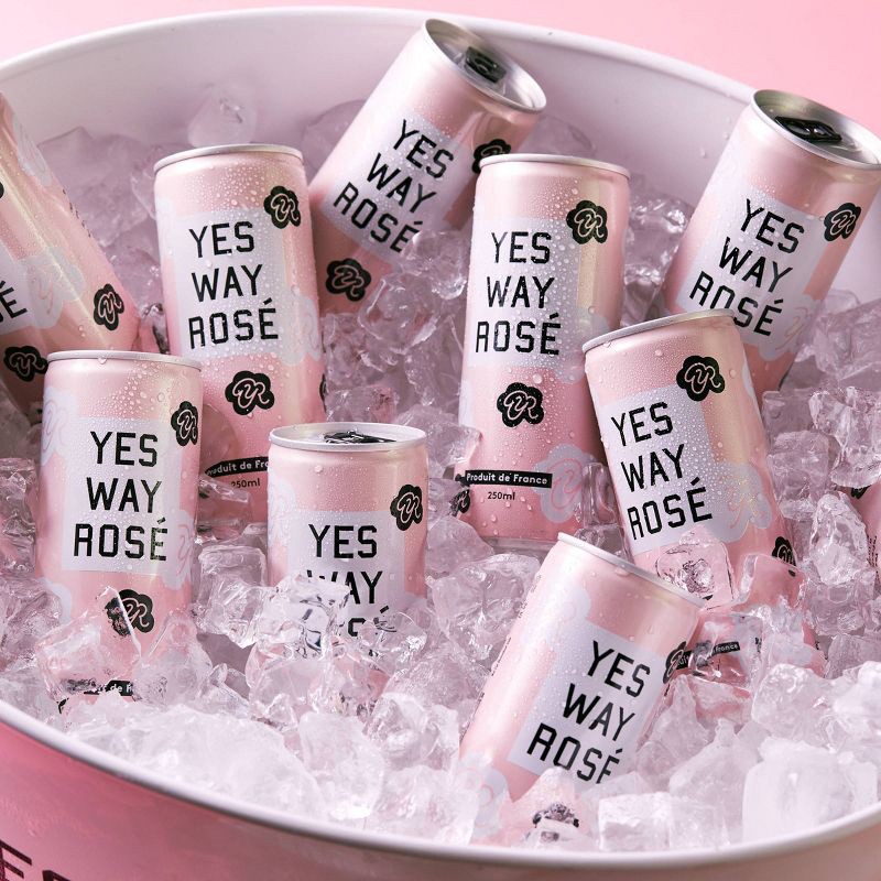 slide 5 of 13, Yes Way Rosé Wine - 4pk/250ml Cans, 4 ct; 250 ml