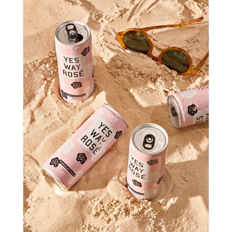 slide 8 of 13, Yes Way Rosé Wine - 4pk/250ml Cans, 4 ct; 250 ml