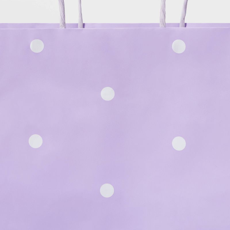 Large Purple Dot Gift Bag