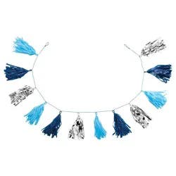 82" Tassel Garland Blue/Silver - Spritz™