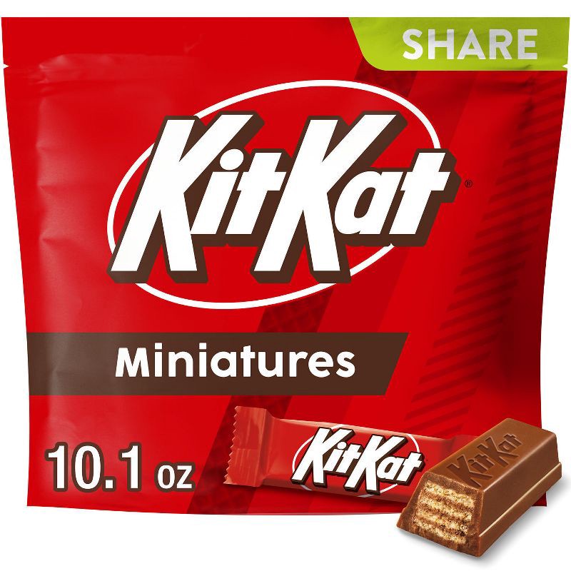 slide 1 of 7, Kit Kat Candy Miniatures - 10.1oz, 10.1 oz