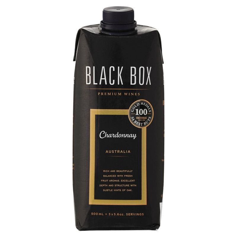 slide 1 of 7, Black Box Chardonnay White Wine - 500ml Tetra Box, 500 ml
