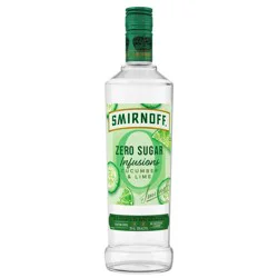 Smirnoff Zero Sugar Infusions Cucumber & Lime Vodka - 750ml Bottle