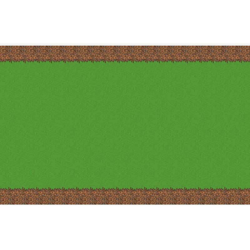 slide 1 of 4, Minecraft 84"x54" Reusable Table Cover Green/Brown, 1 ct