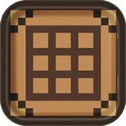 Minecraft 9" 8ct Paper Party Dinner Plates