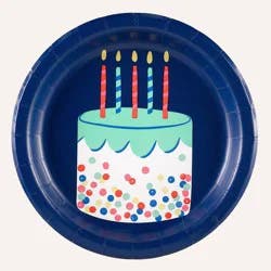 10ct Everyday Happy Birthday Snack Paper Plates - Spritz