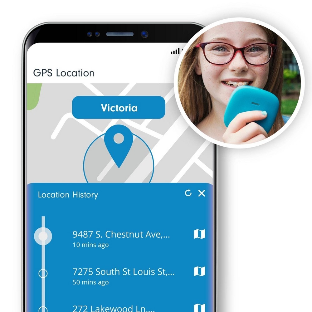 slide 7 of 12, Relay Screenless Phone/Walkie Talkie & GPS Tracker - Blueberry, 1 ct
