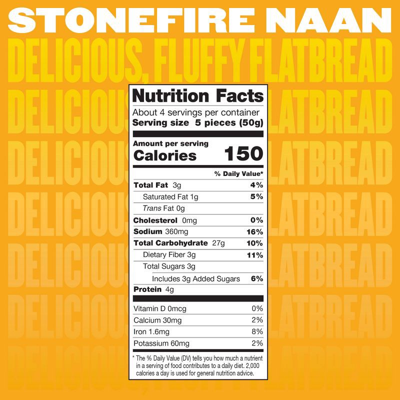 slide 5 of 7, Stonefire Dippers Original Naan - 7.05oz, 7.05 oz