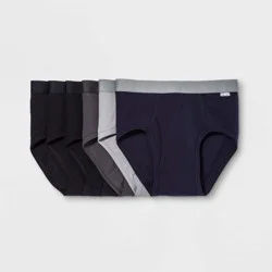 Men's Classic Briefs 6pk - Goodfellow & Co™ Black/Gray/Navy M