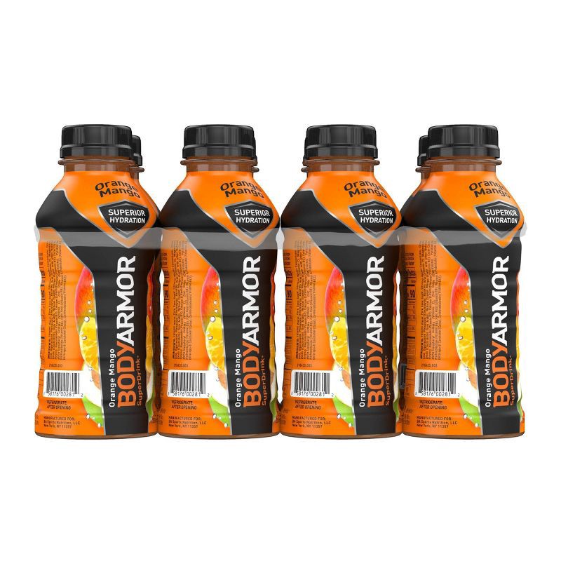 slide 2 of 11, BODYARMOR Orange Mango Sports Drink - 8pk/12 fl oz Bottles, 8 ct; 12 fl oz