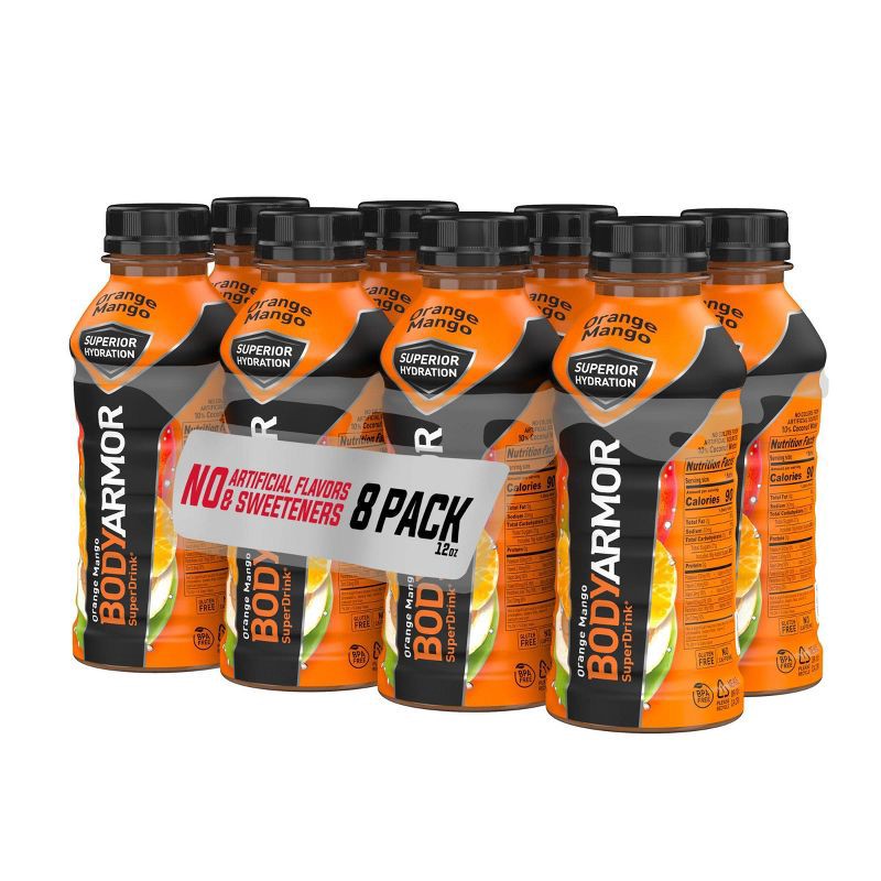 slide 4 of 11, BODYARMOR Orange Mango Sports Drink - 8pk/12 fl oz Bottles, 8 ct; 12 fl oz