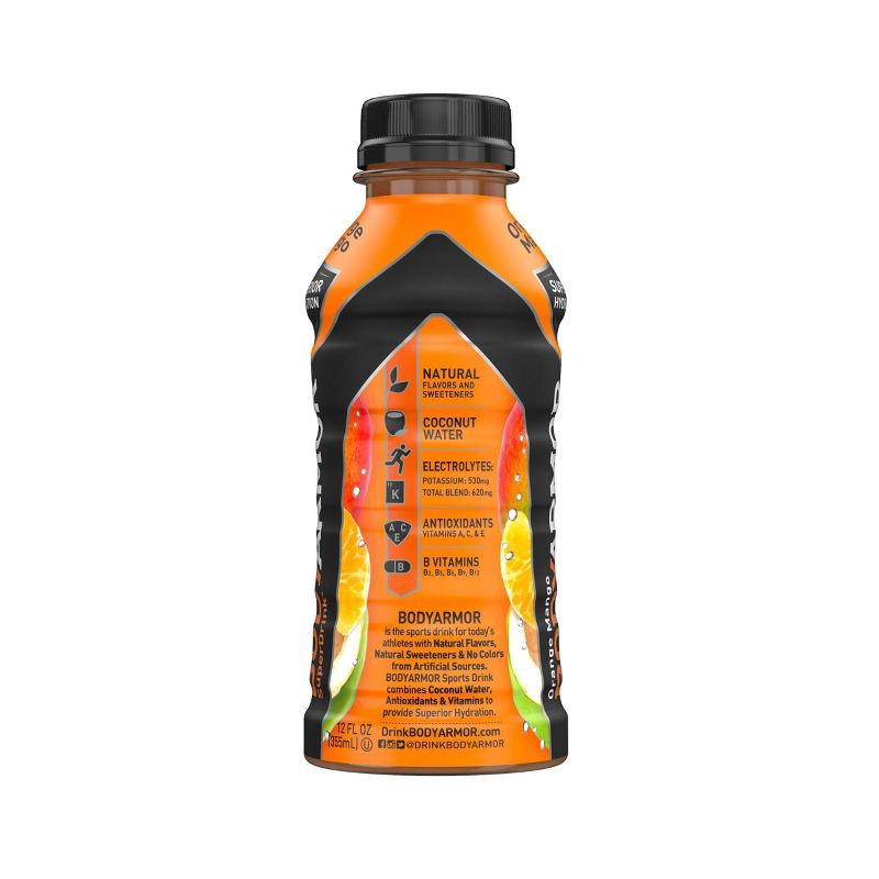 slide 6 of 11, BODYARMOR Orange Mango Sports Drink - 8pk/12 fl oz Bottles, 8 ct; 12 fl oz