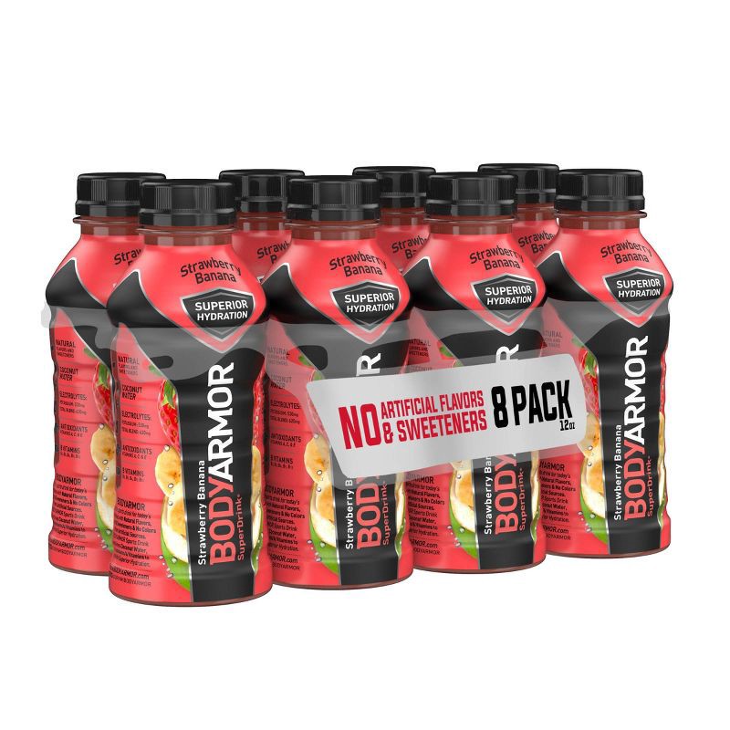 slide 10 of 11, BODYARMOR Strawberry Banana Sports Drink - 8pk/12 fl oz Bottles, 8 ct; 12 fl oz