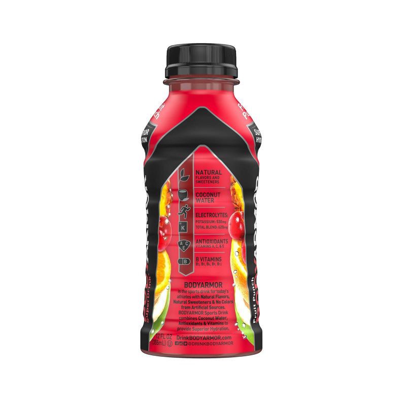 slide 9 of 11, BODYARMOR Fruit Punch Sports Drink - 8pk/12 fl oz Bottles, 8 ct; 12 fl oz