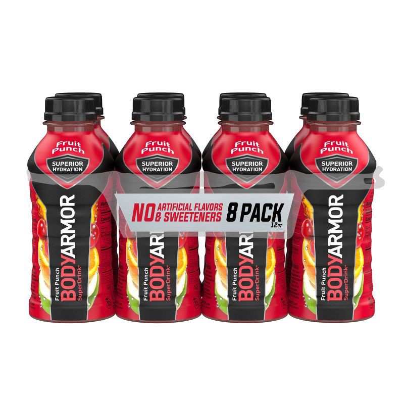 slide 1 of 11, BODYARMOR Fruit Punch Sports Drink - 8pk/12 fl oz Bottles, 8 ct; 12 fl oz