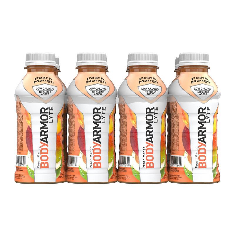 slide 2 of 11, BODYARMOR Peach Mango LYTE Sports Drink - 8pk/12 fl oz Bottles, 8 ct; 12 fl oz