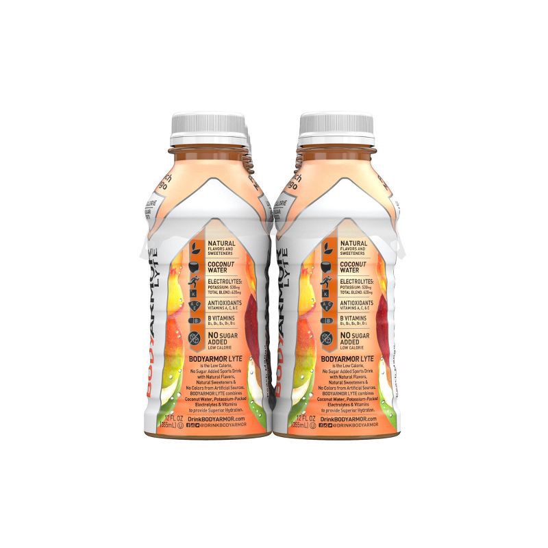 slide 8 of 11, BODYARMOR Peach Mango LYTE Sports Drink - 8pk/12 fl oz Bottles, 8 ct; 12 fl oz